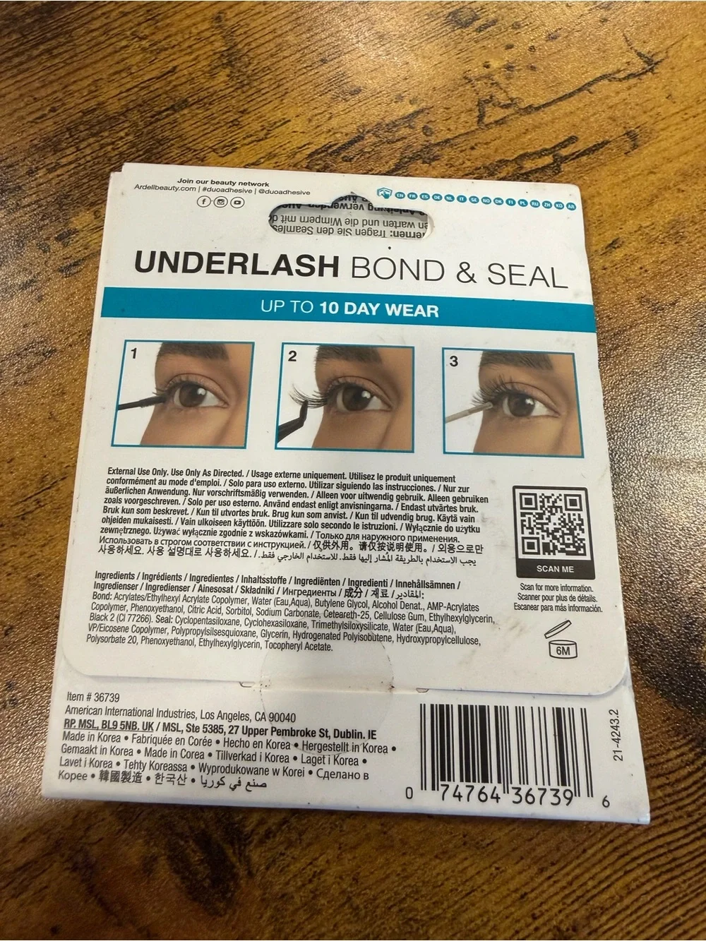 DUO Underlash Bond & Seal - White with Teal Accent